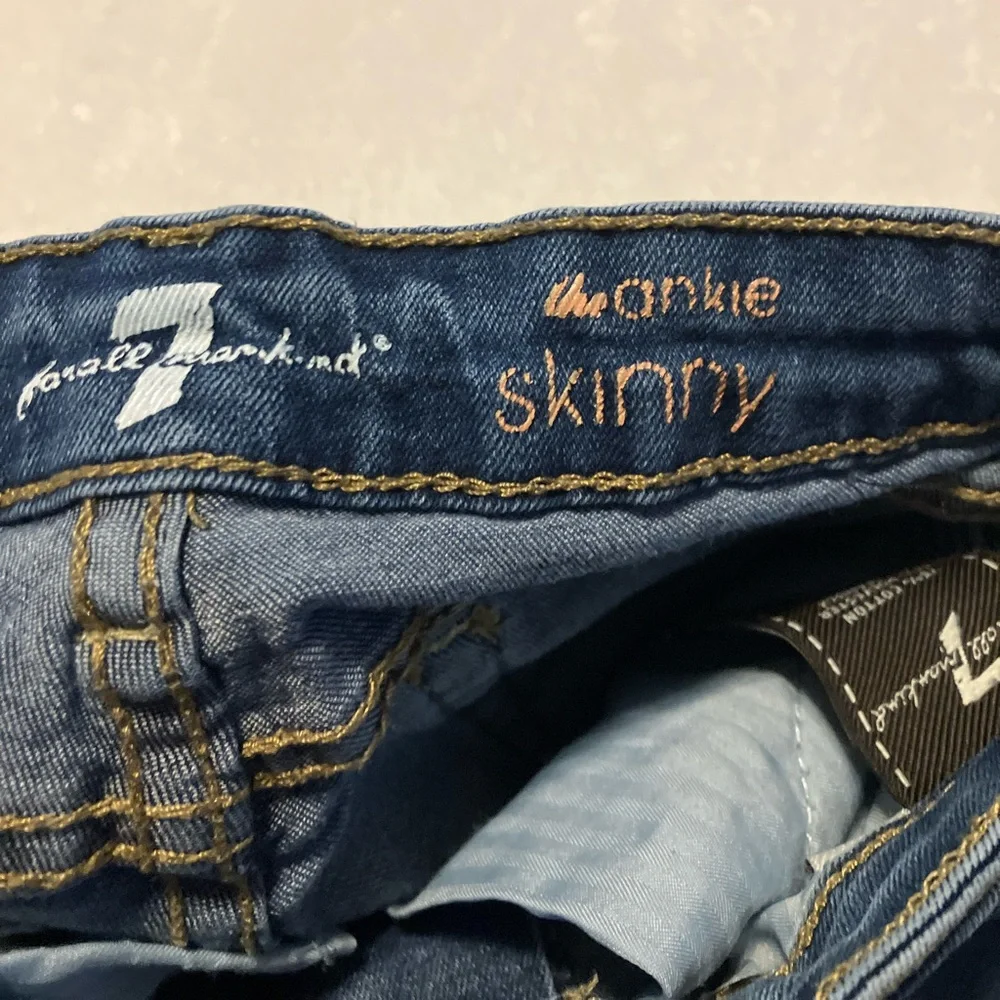 7 For All Mankind Kids Dark Blue Distressed Jeans